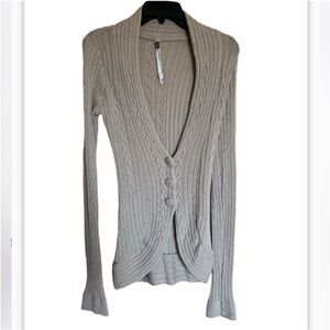 YaYa Alfalo Wool/Cashmere Blend Cardigan